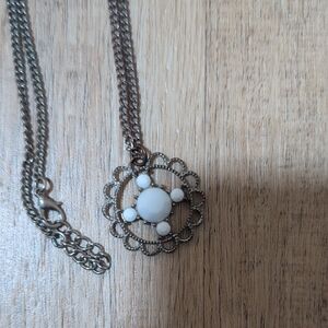 White & Silver Necklace